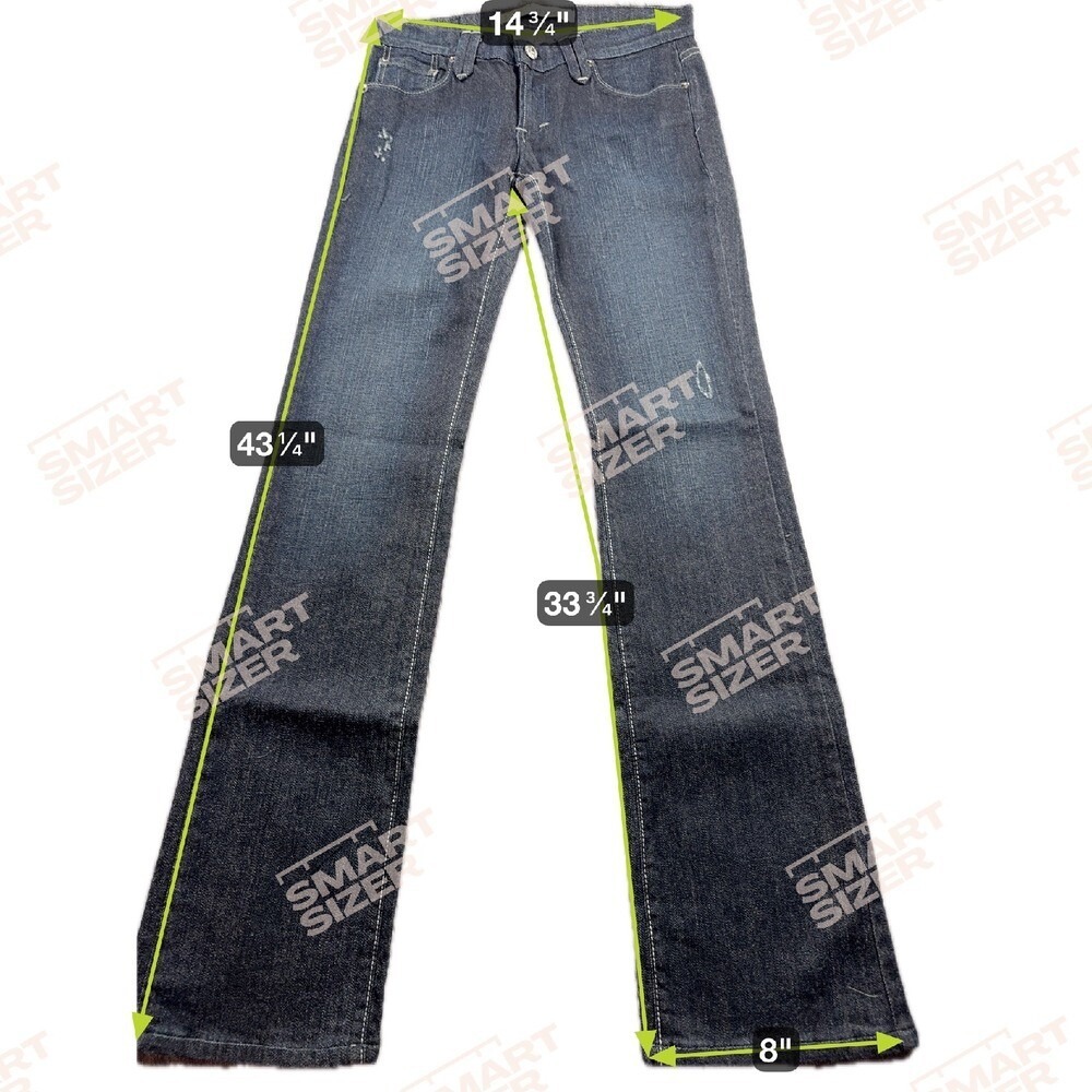 KanCan Women's 7 Dark Wash Flare Leg Jeans READ has flaw - Picture 3 of 6